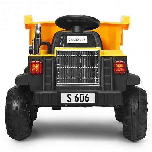 12V Battery Kids Ride On Dump Truck withEl Electric Bucket and ectric Dump Bed-5