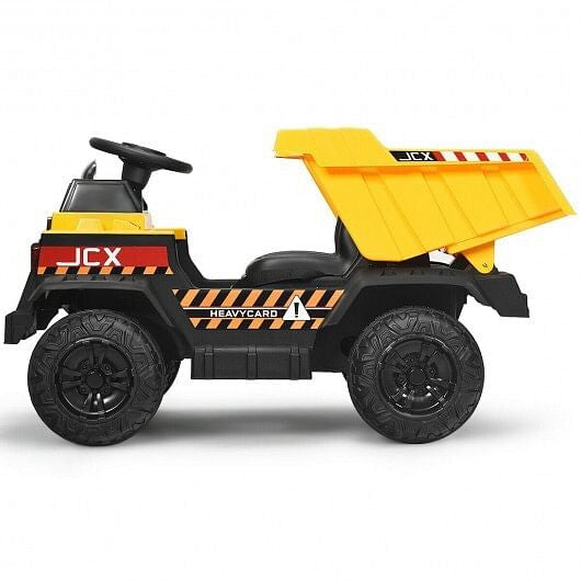 12V Battery Kids Ride On Dump Truck withEl Electric Bucket and ectric Dump Bed-3