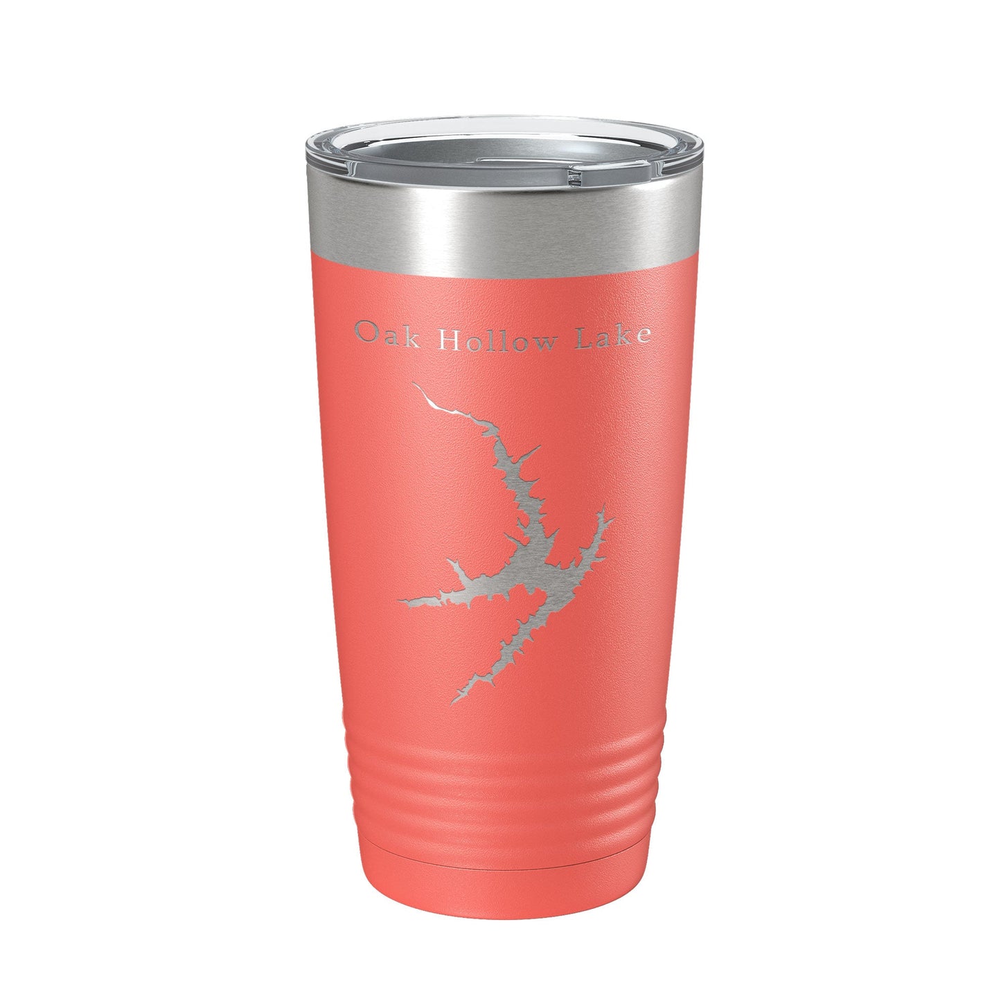 Oak Hollow Lake Map Tumbler Travel Mug Insulated Laser Engraved Coffee Cup High Point North Carolina 20 oz-20