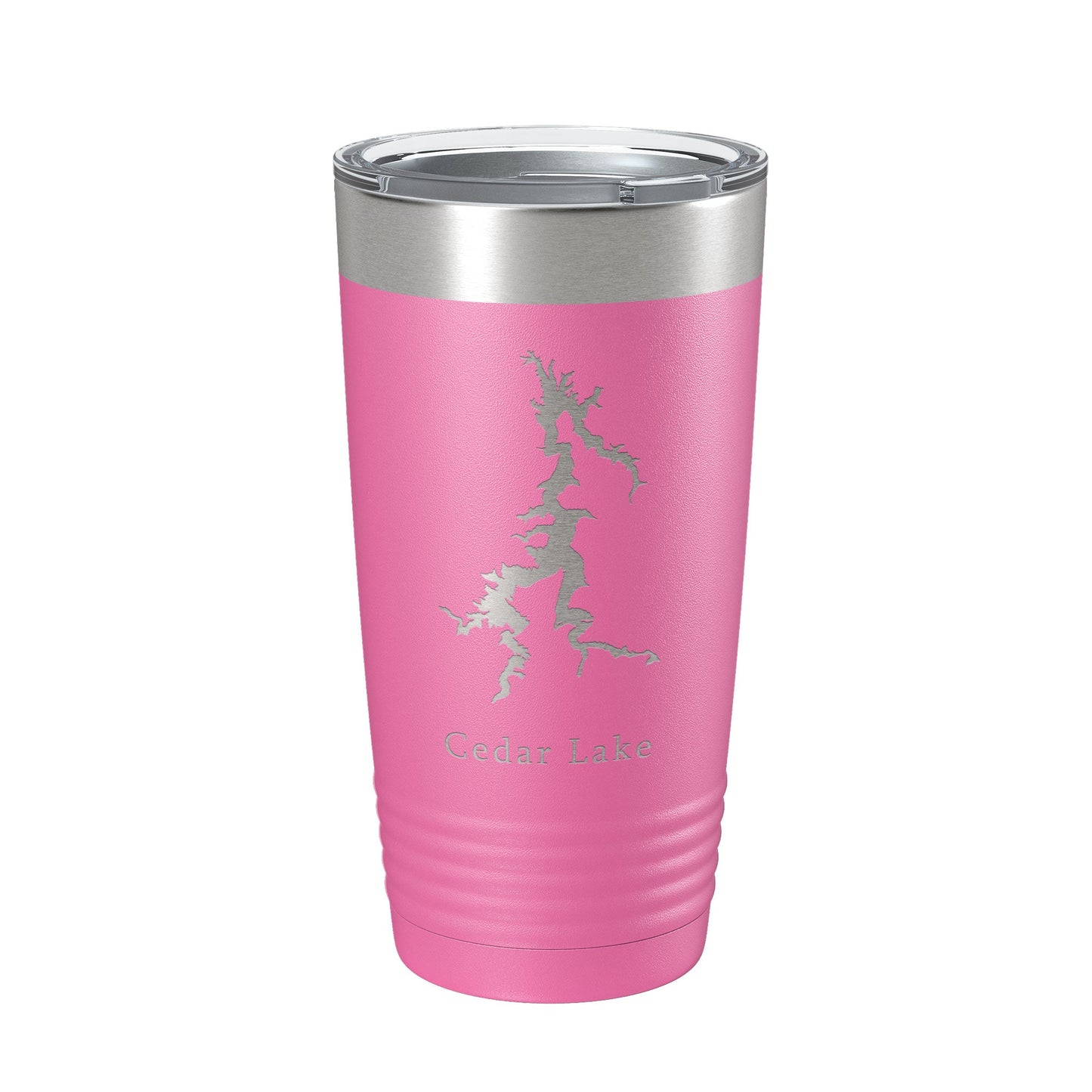 Cedar Lake Map Tumbler Travel Mug Insulated Laser Engraved Coffee Cup Illinois 20 oz-11