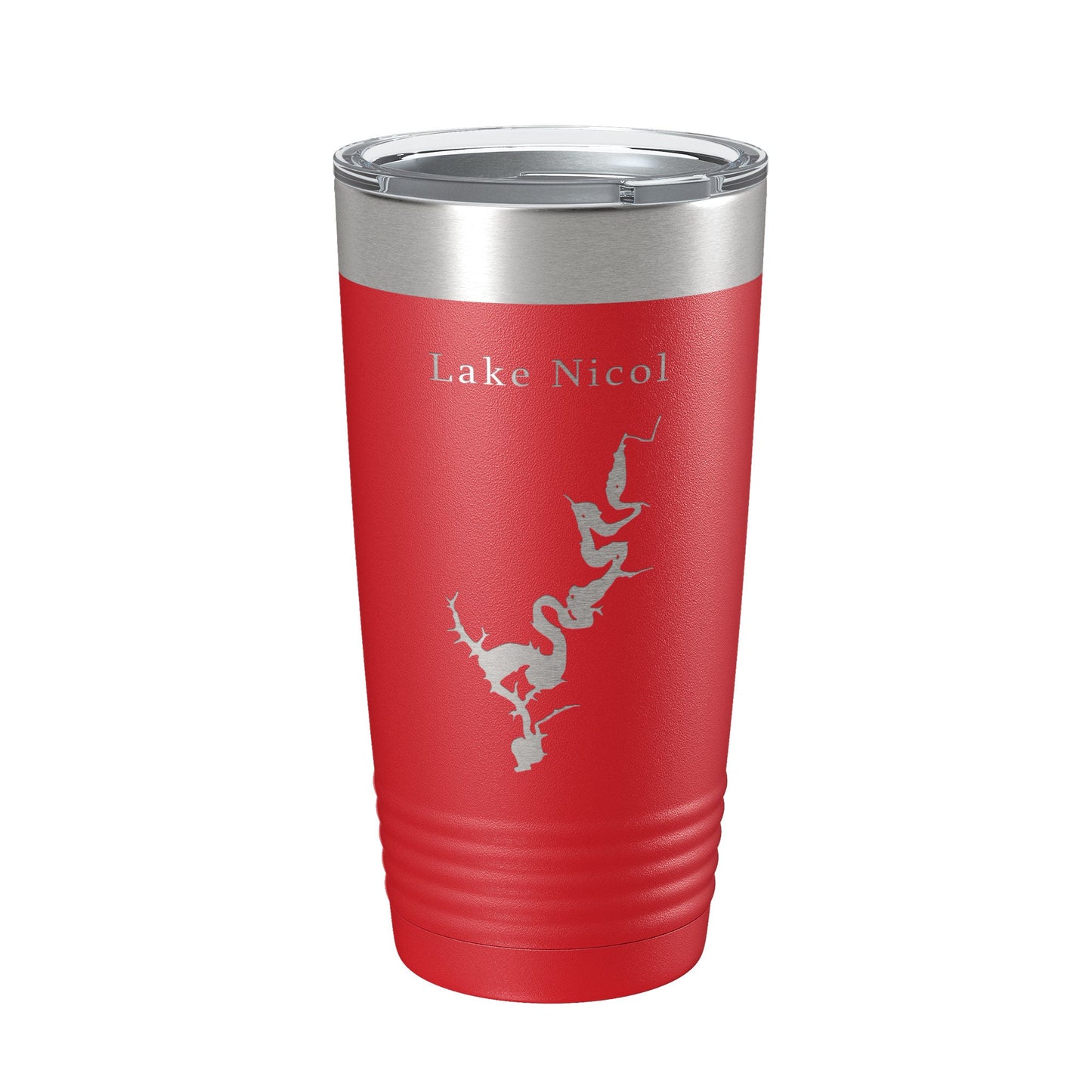 Lake Nicol Map Tumbler Travel Mug Insulated Laser Engraved Coffee Cup Alabama 20 oz-10