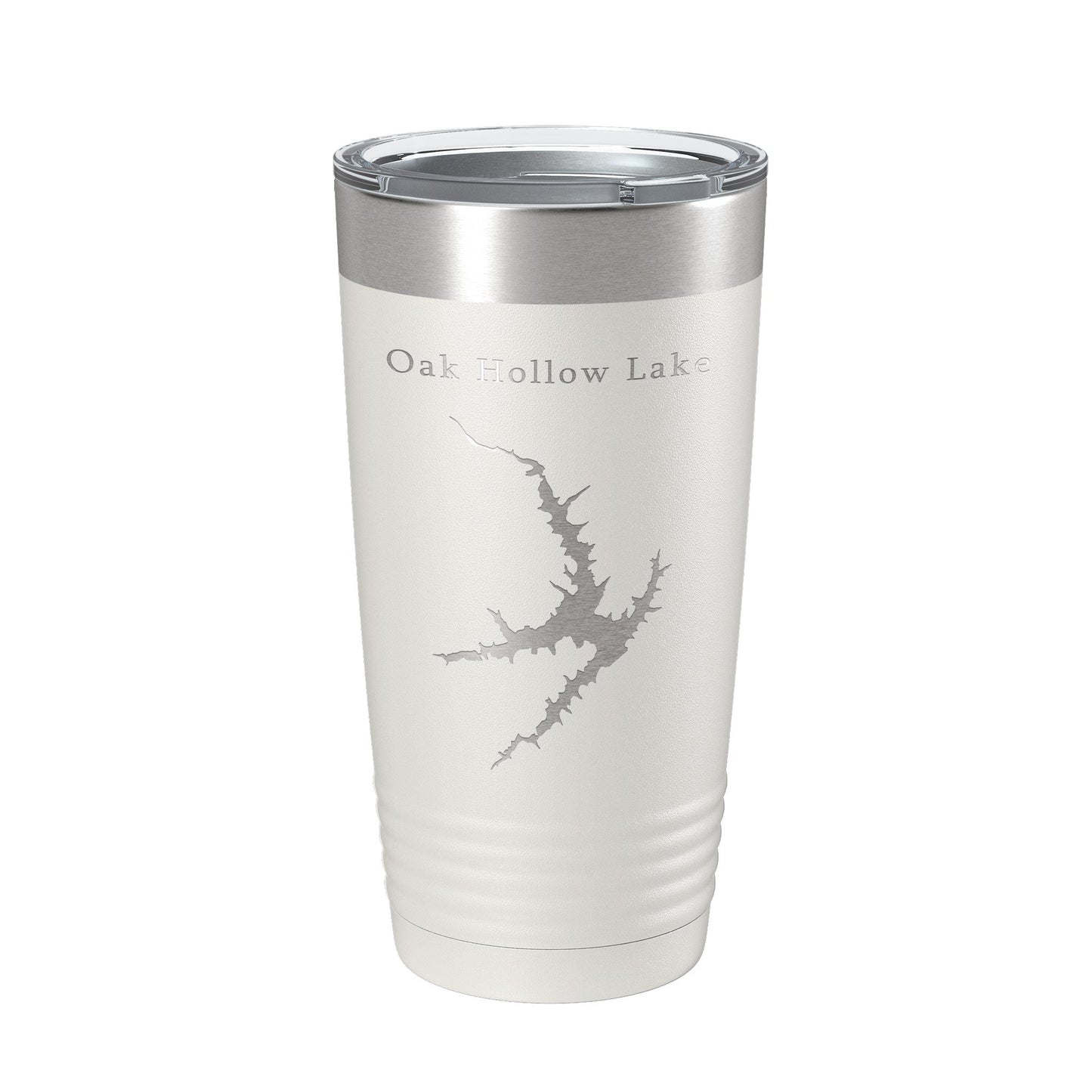 Oak Hollow Lake Map Tumbler Travel Mug Insulated Laser Engraved Coffee Cup High Point North Carolina 20 oz-7
