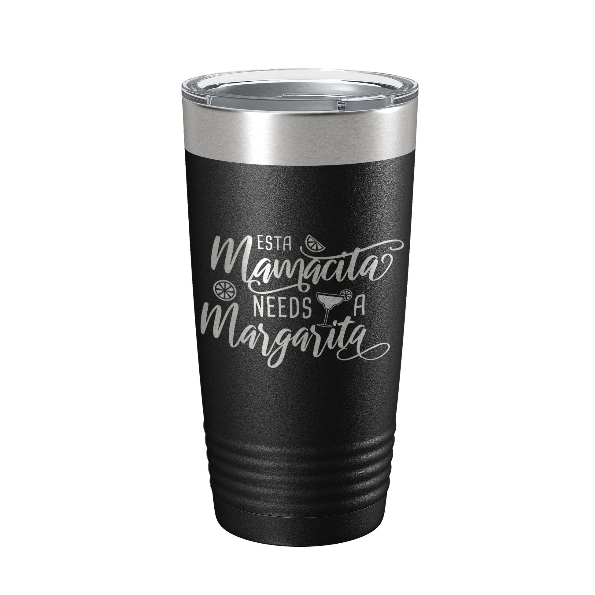 Mamacita Needs A Margarita Tumbler Funny Mom Gift Travel Mug Insulated Laser Engraved Coffee Cup Mother's Day Momma Mama 20 oz-0