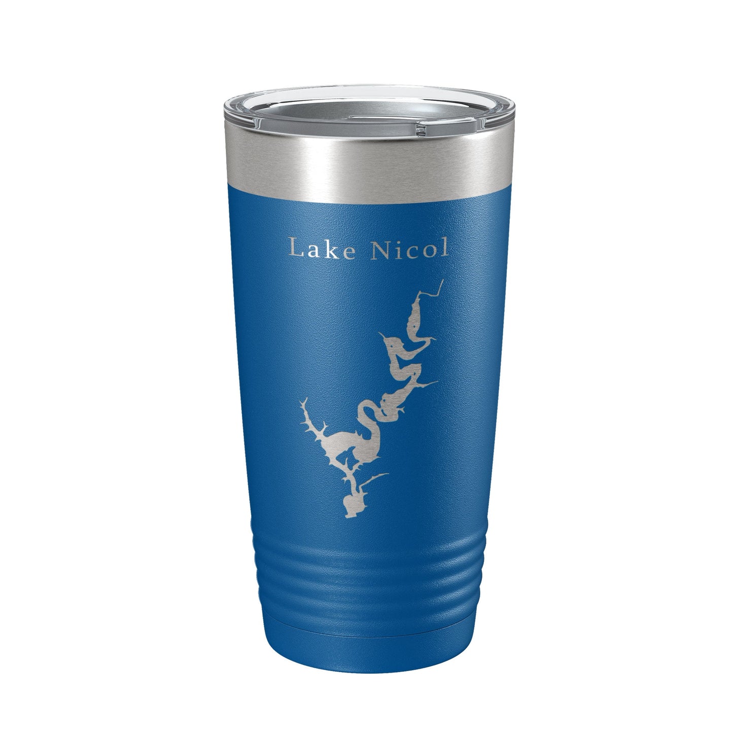 Lake Nicol Map Tumbler Travel Mug Insulated Laser Engraved Coffee Cup Alabama 20 oz-6