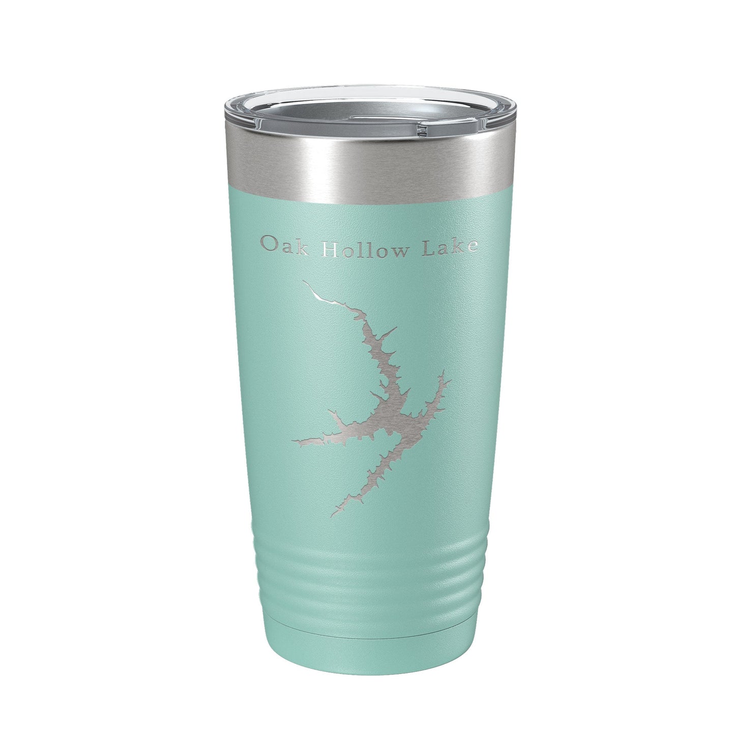 Oak Hollow Lake Map Tumbler Travel Mug Insulated Laser Engraved Coffee Cup High Point North Carolina 20 oz-12