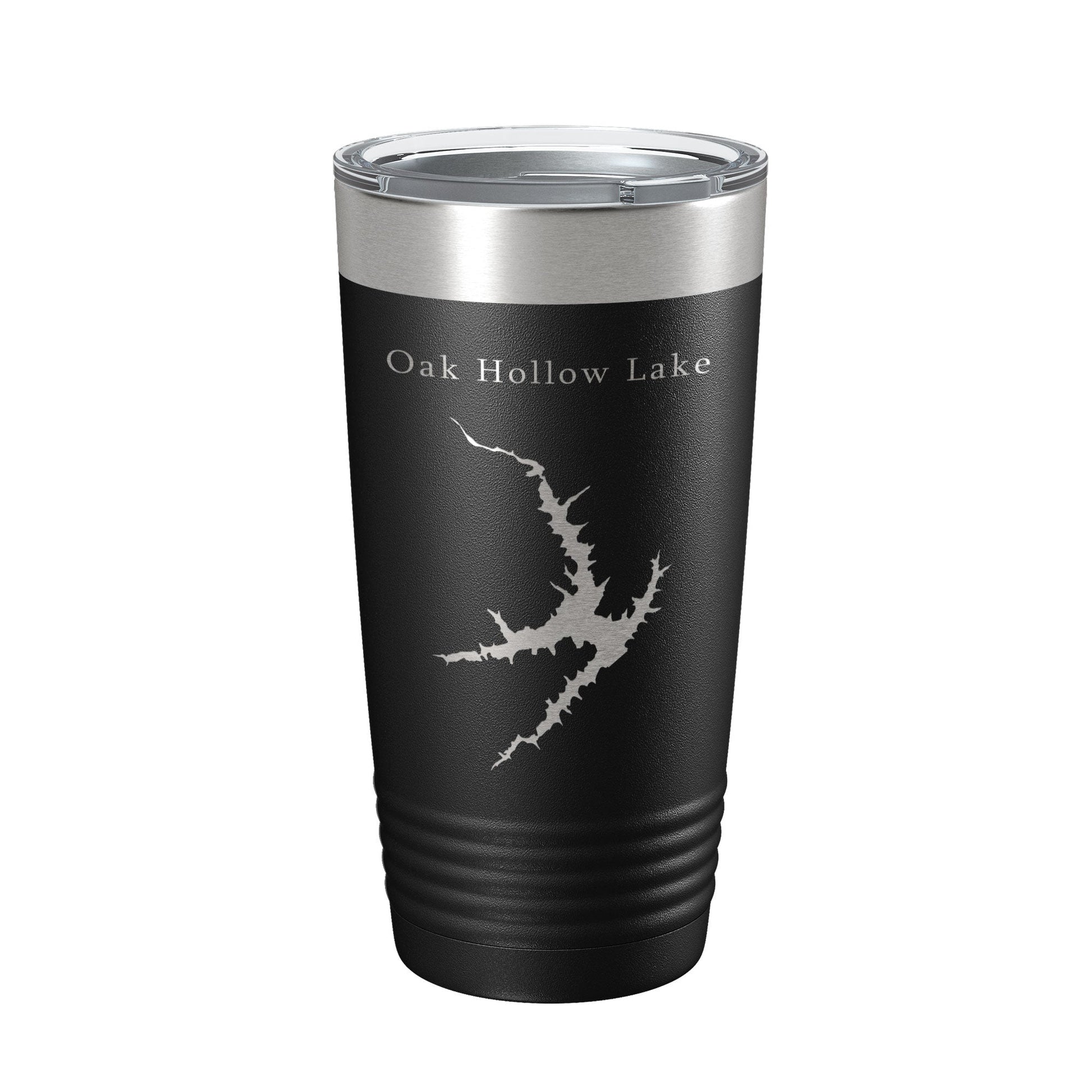 Oak Hollow Lake Map Tumbler Travel Mug Insulated Laser Engraved Coffee Cup High Point North Carolina 20 oz-5