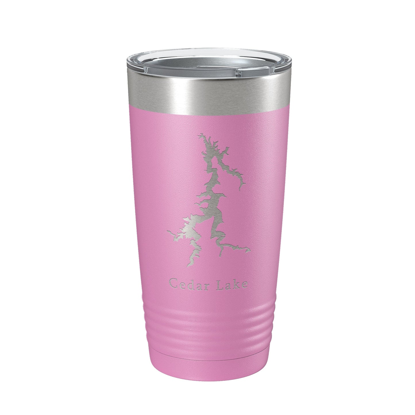 Cedar Lake Map Tumbler Travel Mug Insulated Laser Engraved Coffee Cup Illinois 20 oz-14