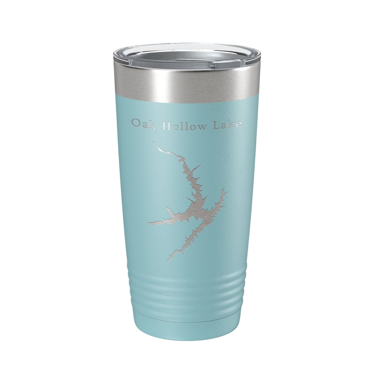 Oak Hollow Lake Map Tumbler Travel Mug Insulated Laser Engraved Coffee Cup High Point North Carolina 20 oz-13