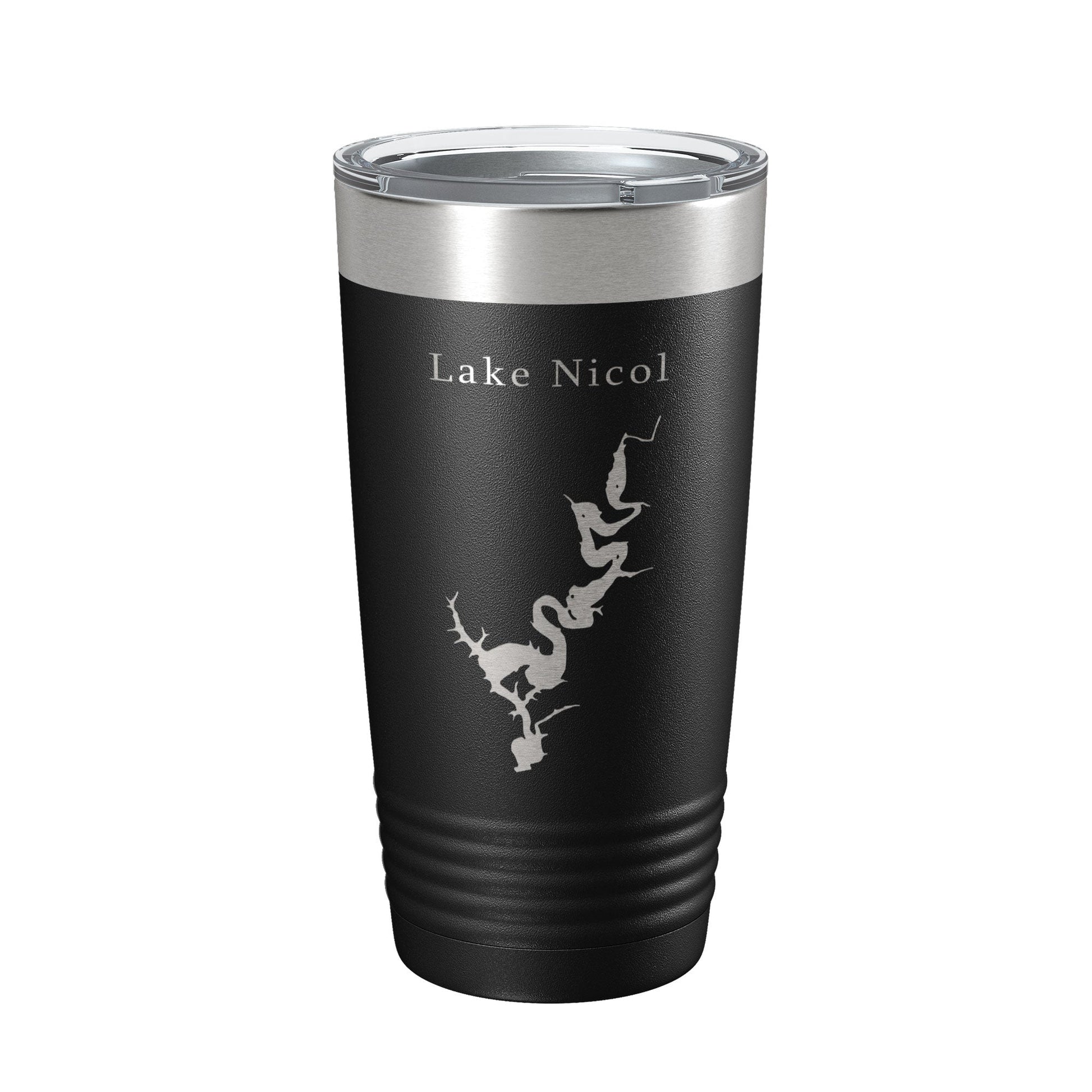Lake Nicol Map Tumbler Travel Mug Insulated Laser Engraved Coffee Cup Alabama 20 oz-5