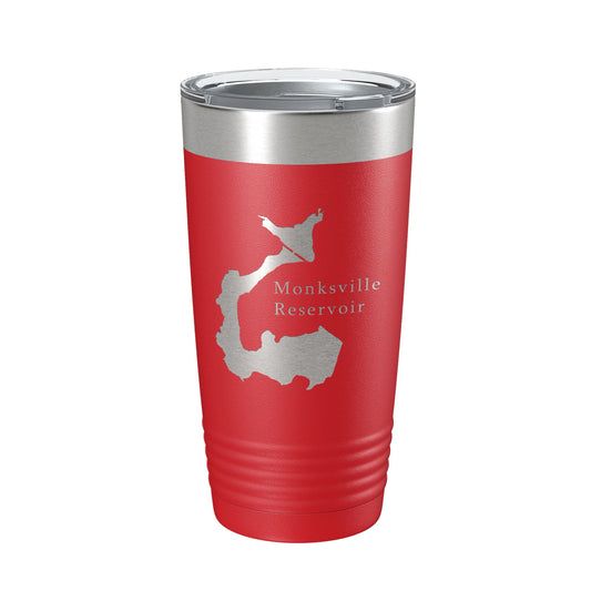 Monksville Reservoir Tumbler Lake Map Travel Mug Insulated Laser Engraved Coffee Cup New Jersey 20 oz-10