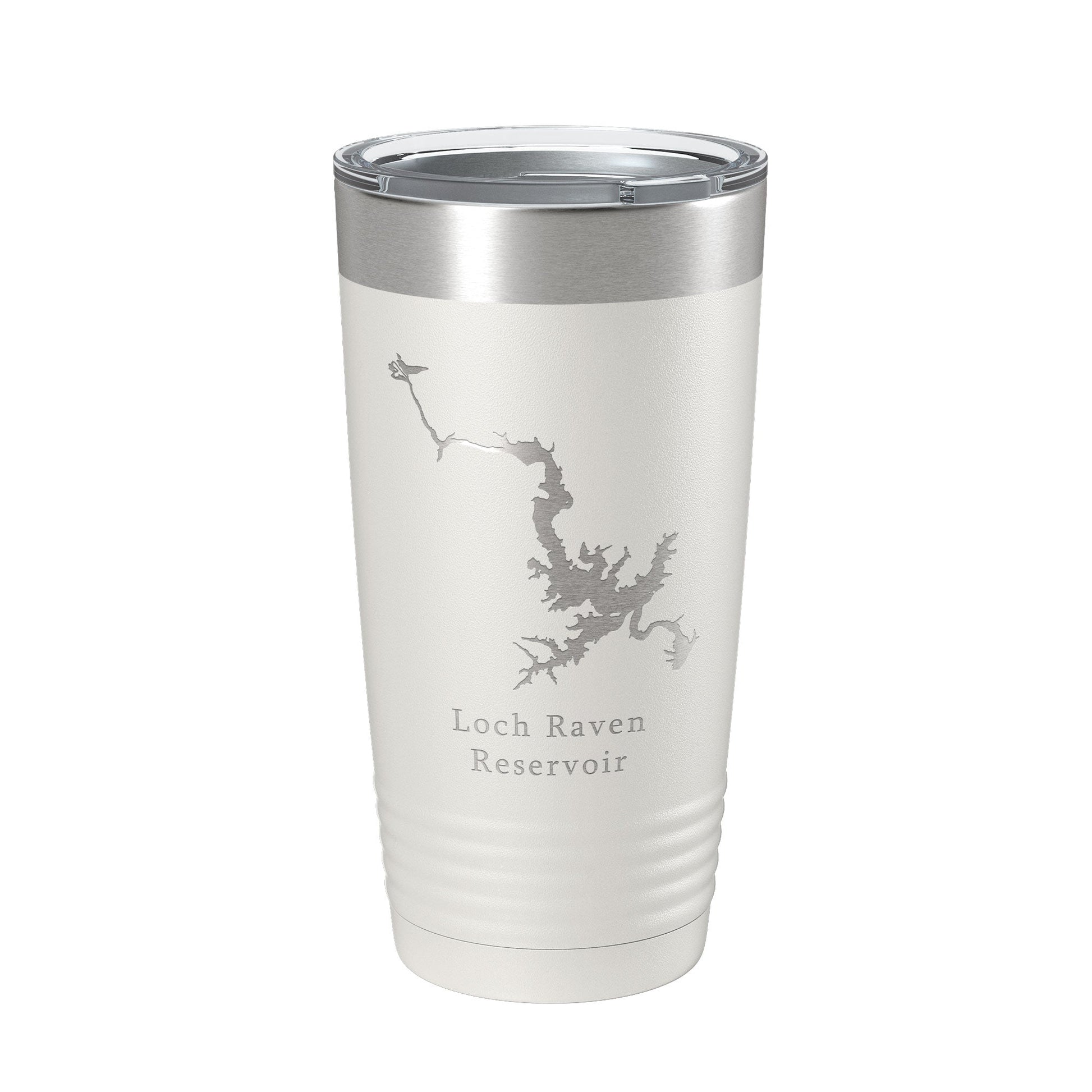 Loch Raven Reservoir Tumbler Lake Map Travel Mug Insulated Laser Engraved Coffee Cup Maryland 20 oz-1