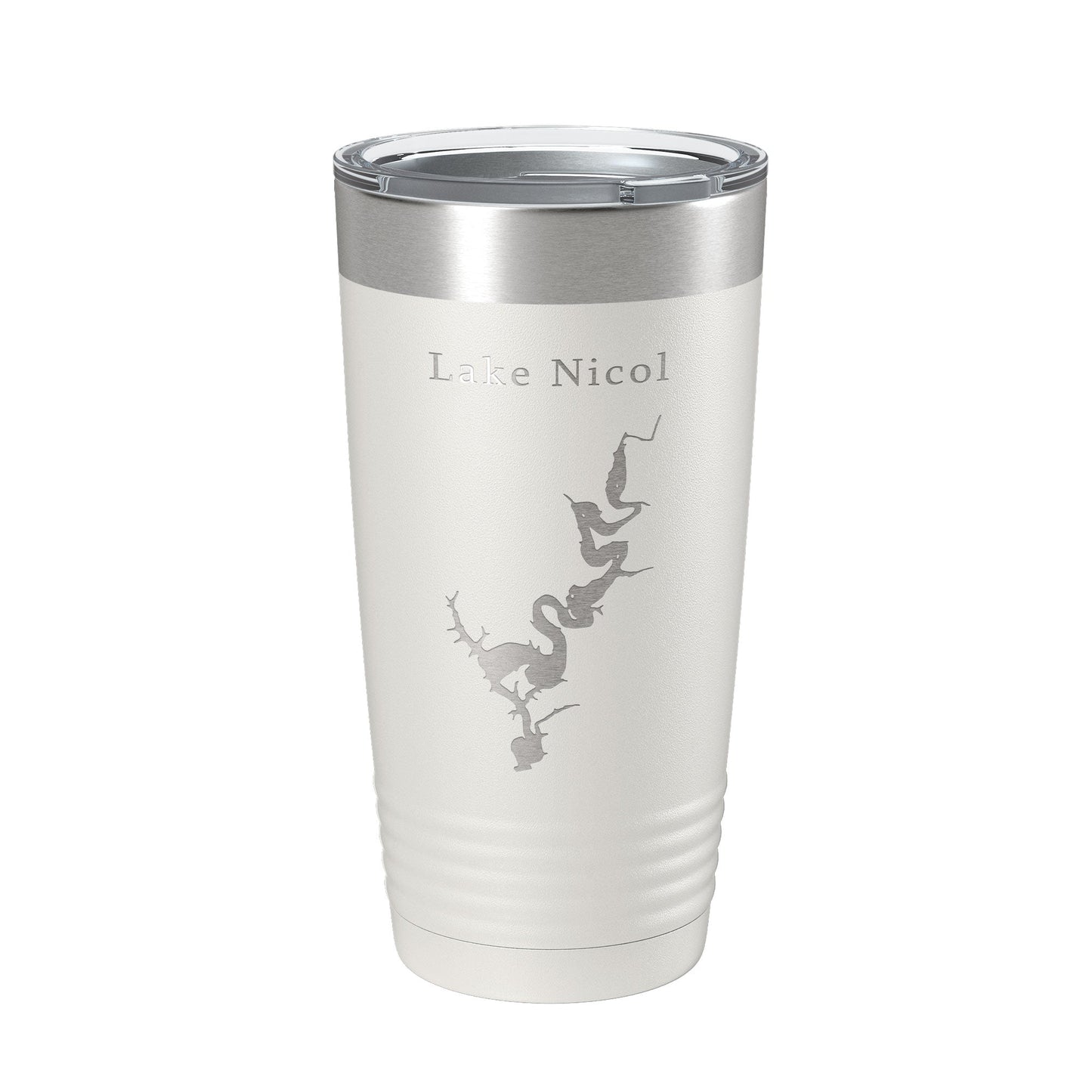 Lake Nicol Map Tumbler Travel Mug Insulated Laser Engraved Coffee Cup Alabama 20 oz-7
