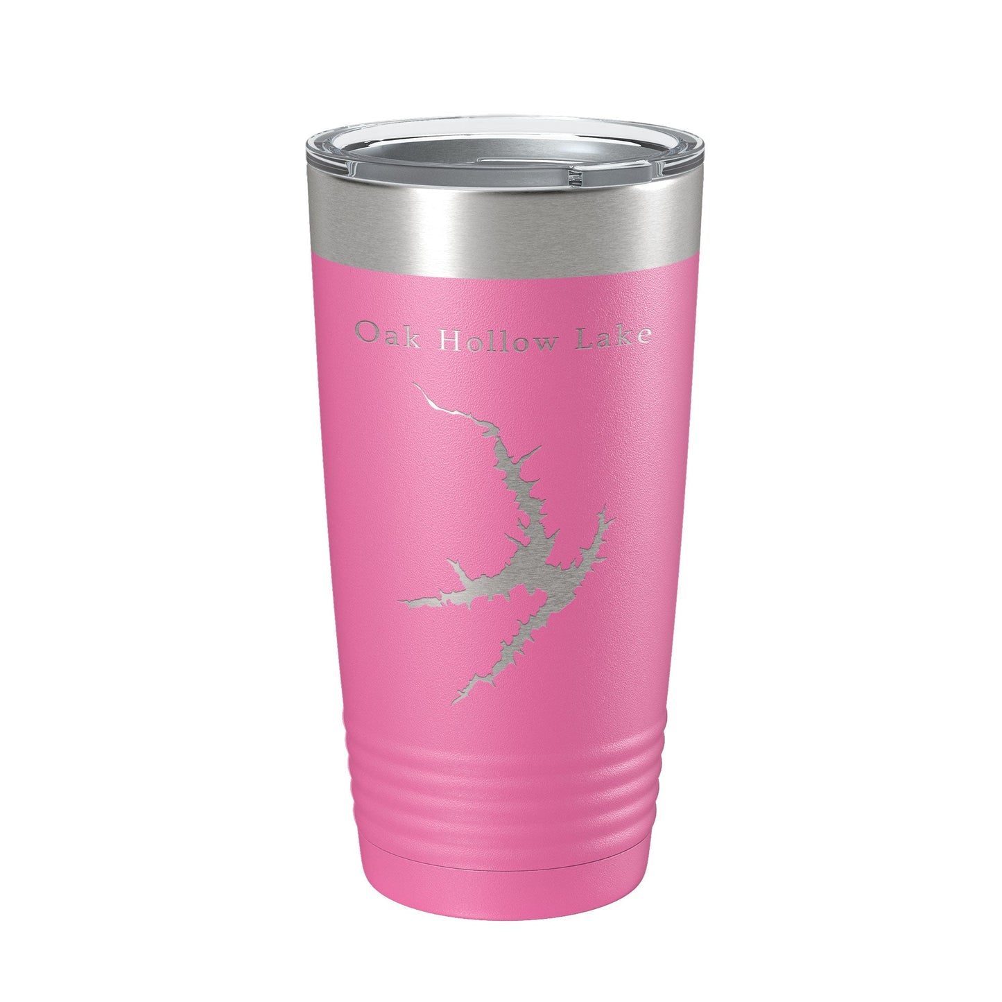 Oak Hollow Lake Map Tumbler Travel Mug Insulated Laser Engraved Coffee Cup High Point North Carolina 20 oz-11