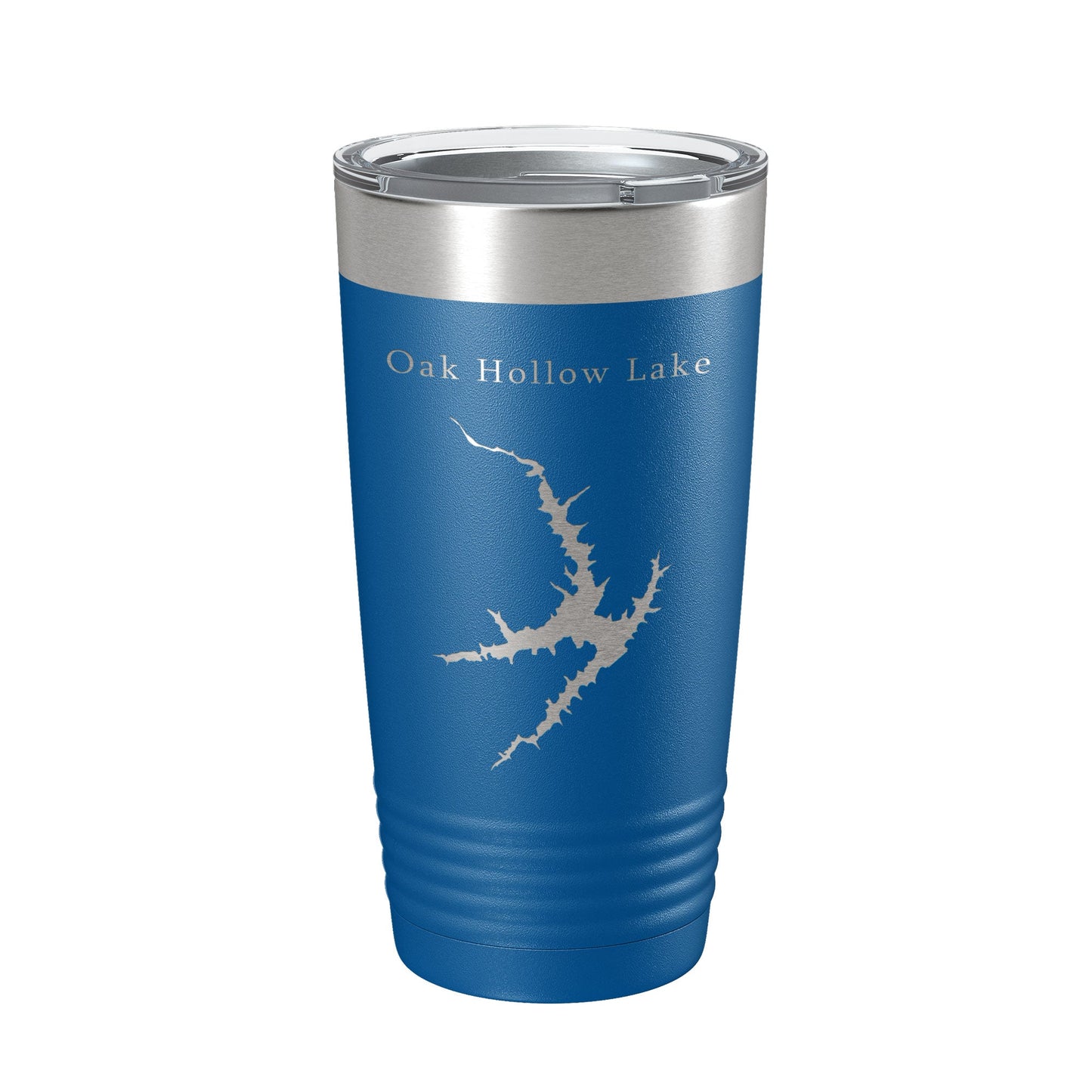 Oak Hollow Lake Map Tumbler Travel Mug Insulated Laser Engraved Coffee Cup High Point North Carolina 20 oz-6