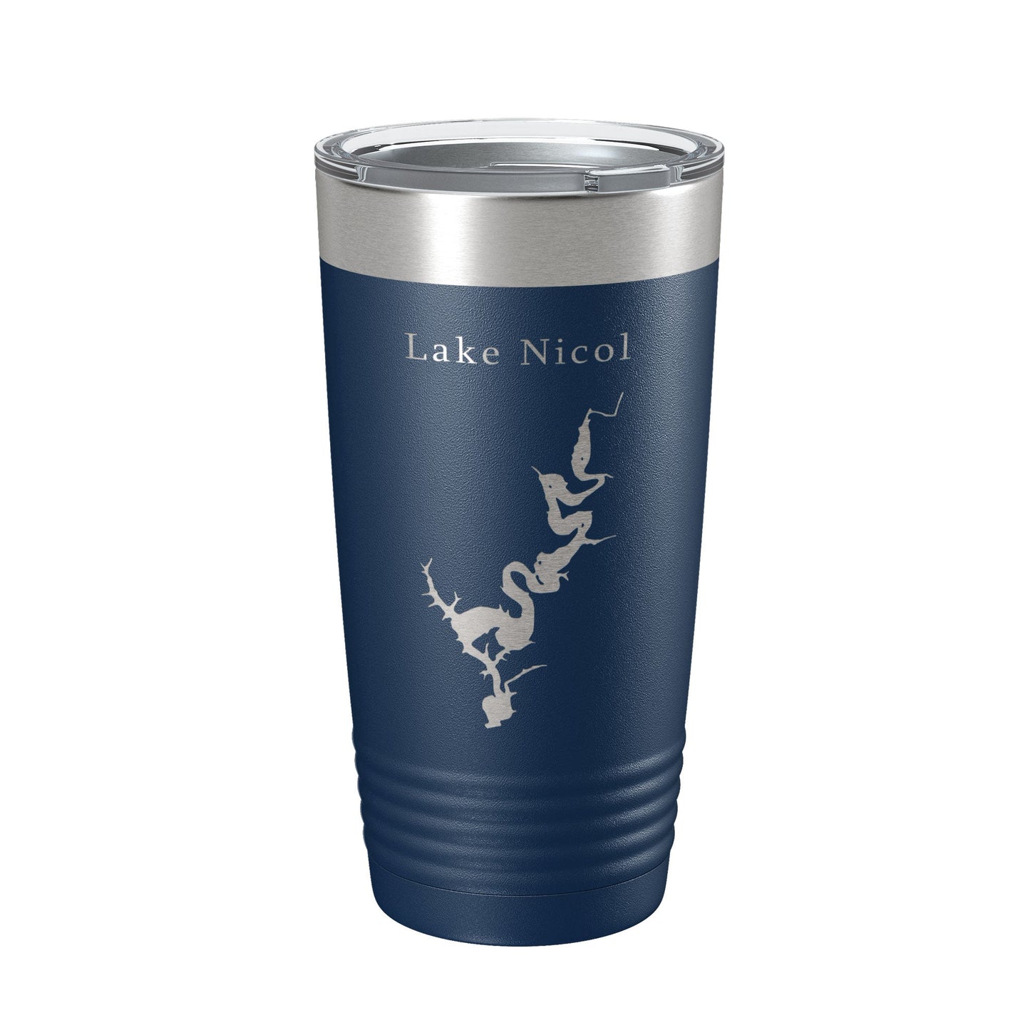 Lake Nicol Map Tumbler Travel Mug Insulated Laser Engraved Coffee Cup Alabama 20 oz-8