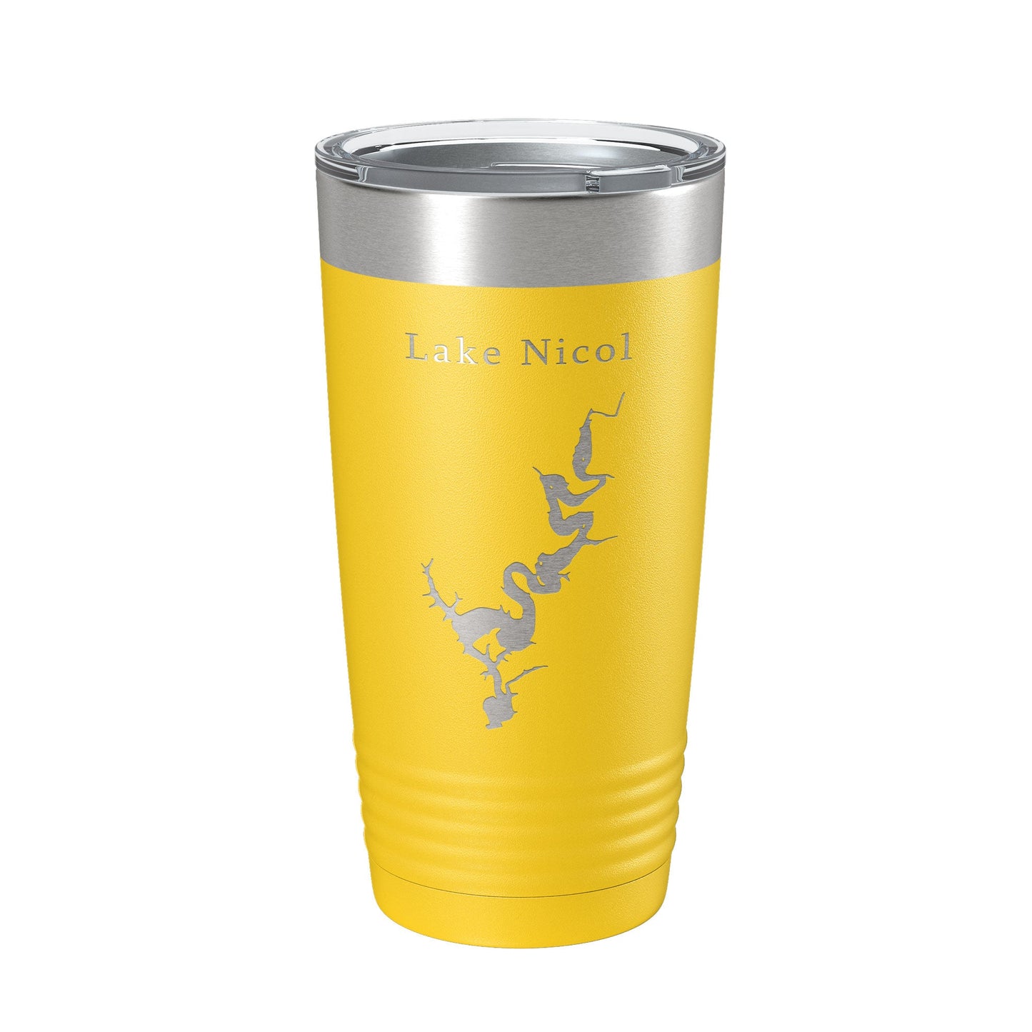 Lake Nicol Map Tumbler Travel Mug Insulated Laser Engraved Coffee Cup Alabama 20 oz-19