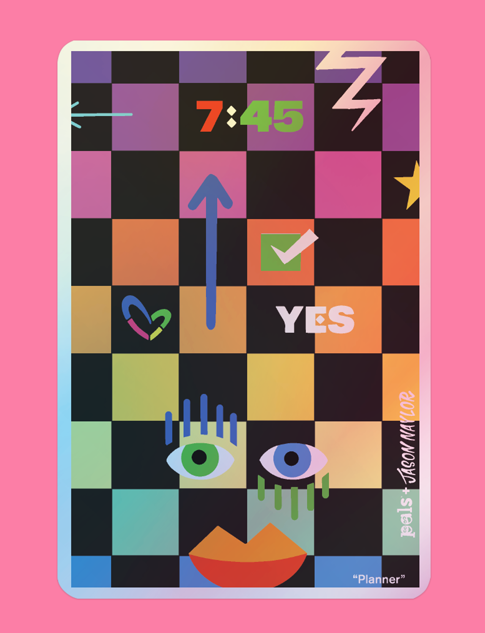 NEW! Planner by Jason Naylor Holographic Sticker-1