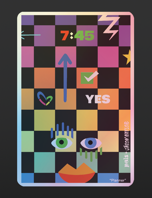 NEW! Planner by Jason Naylor Holographic Sticker-0