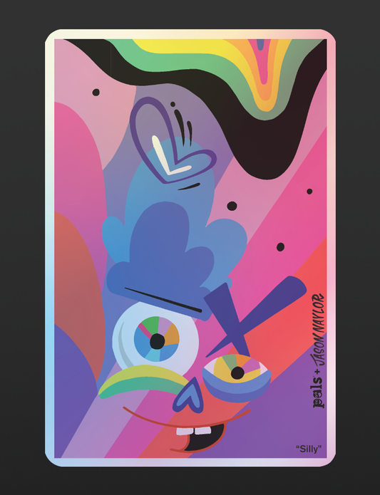 NEW! Silly by Jason Naylor Holographic Sticker-0