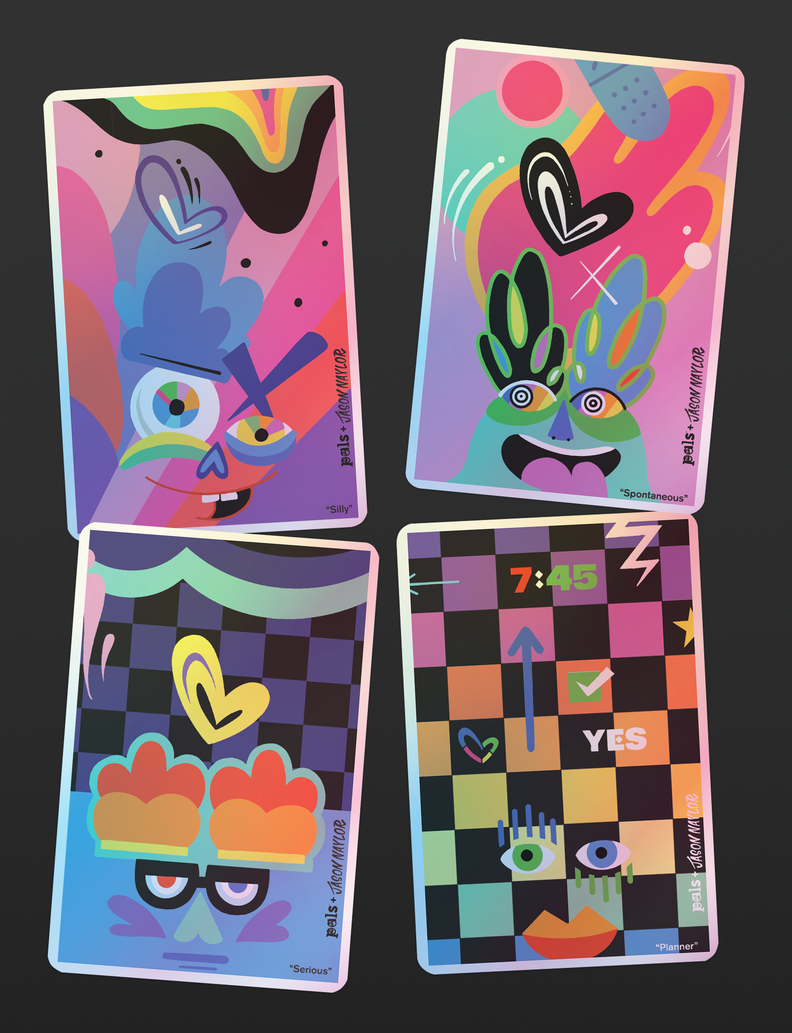 NEW! Silly by Jason Naylor Holographic Sticker-1