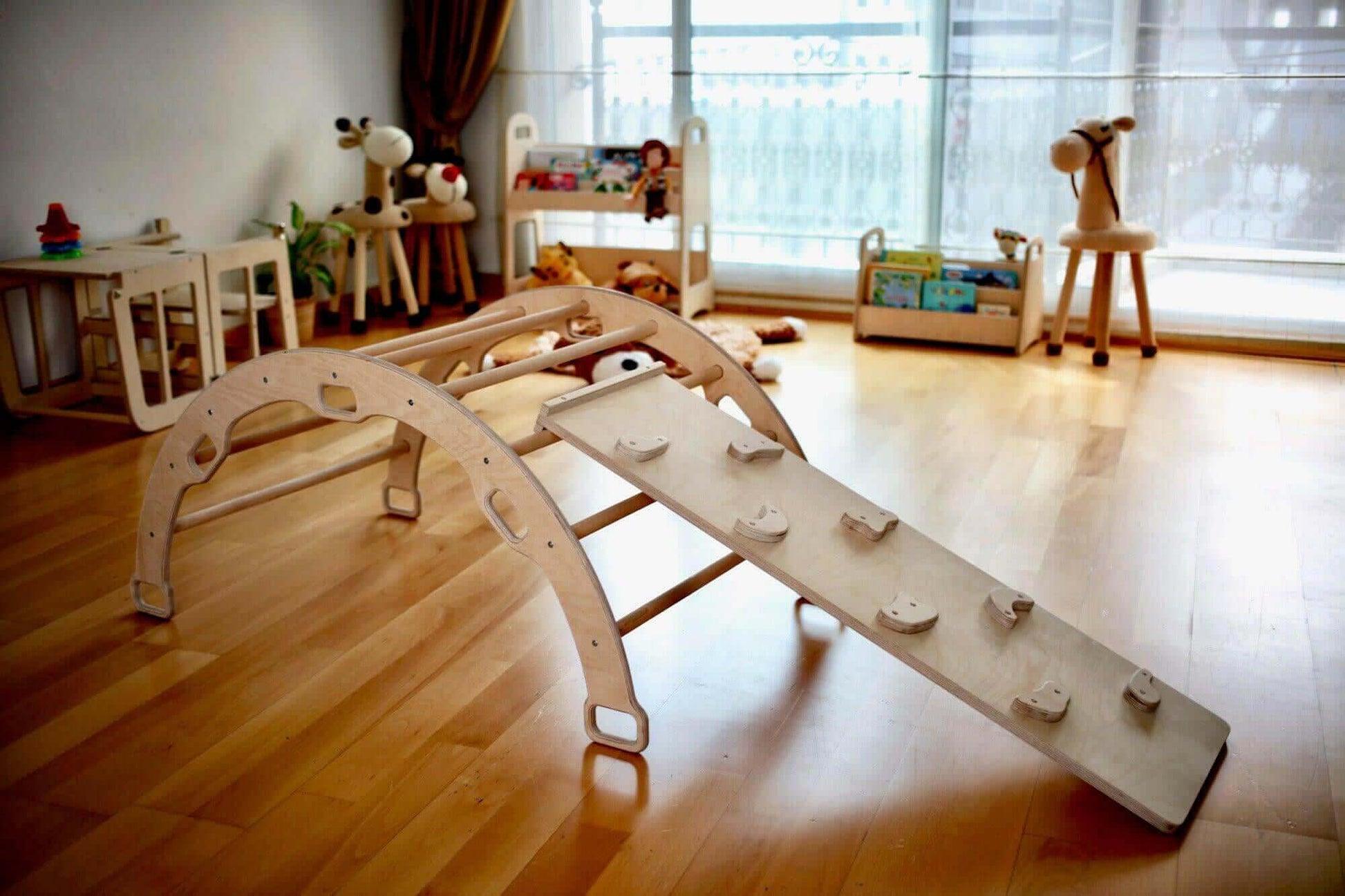 Reversible Rockwall Climbing / Sliding Ramp-2