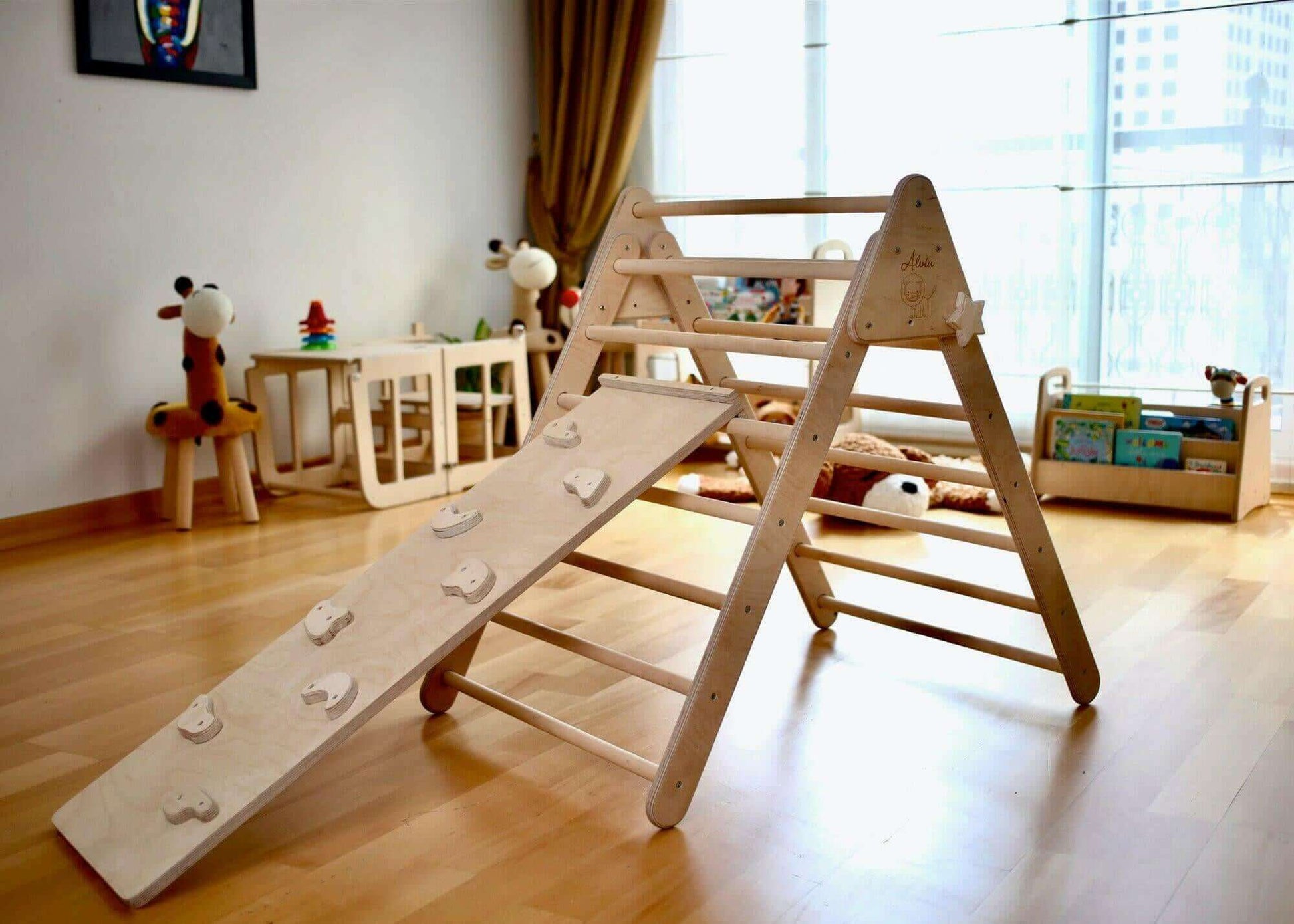 Reversible Rockwall Climbing / Sliding Ramp-4